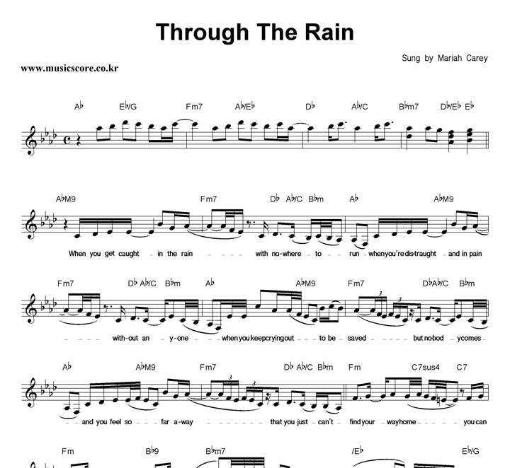 Mariah Carey Through The Rain Ǻ