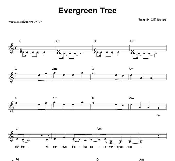 Cliff Richard Evergreen Tree Ǻ