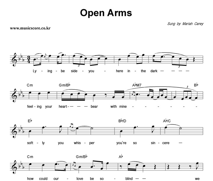 Mariah Carey Open Arms Ǻ