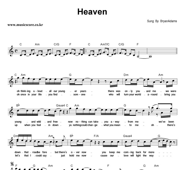 Bryan Adams Heaven Ǻ