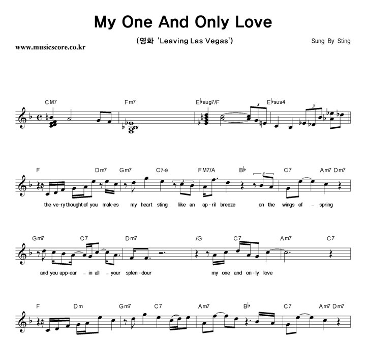 Sting My One And Only Love Ǻ