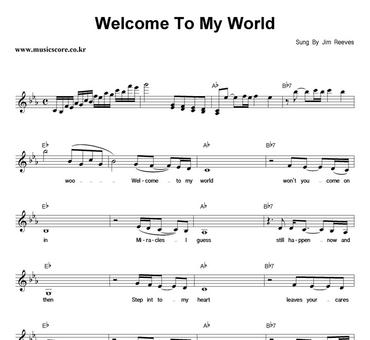 Jim Reeves Welcome To My World �Ǻ�