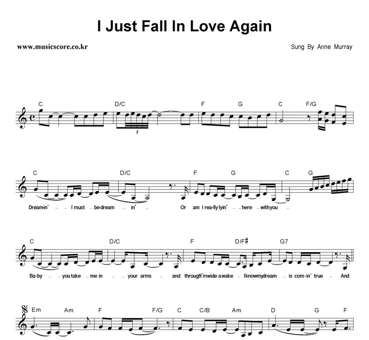 Anne Murray I Just Fall In Love Again Ǻ