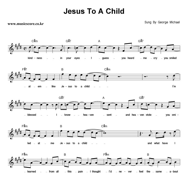 George Michael Jesus To A Child Ǻ