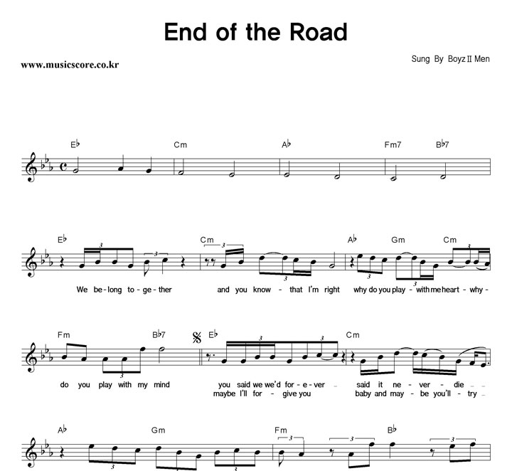 Boyz II Men End Of The Road Ǻ