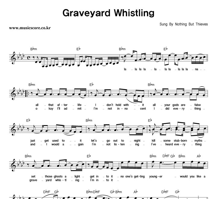 Nothing But Thieves Graveyard Whistling Ǻ