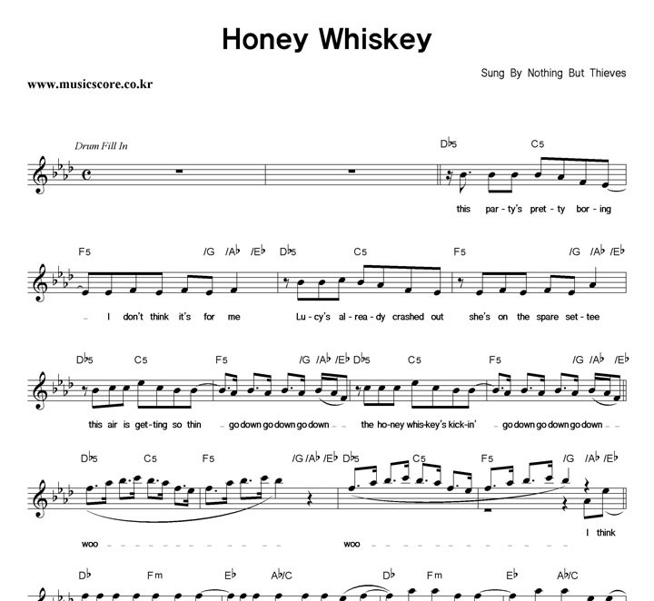 Nothing But Thieves Honey Whiskey Ǻ