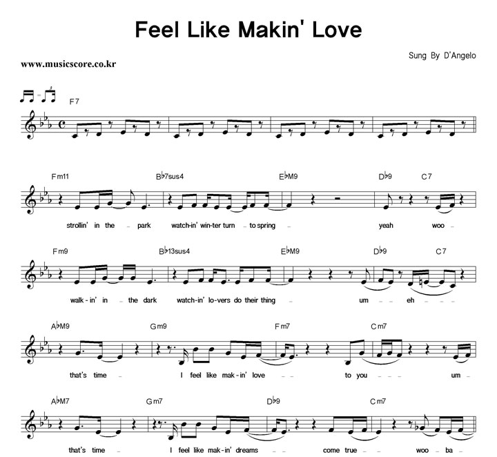 D'Angelo Feel Like Makin' Love Ǻ