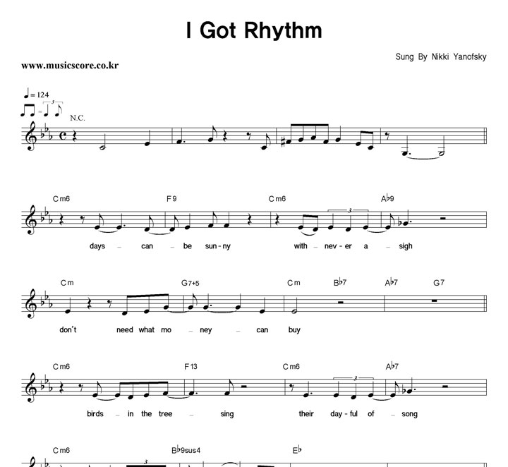 Nikki Yanofsky I Got Rhythm Ǻ