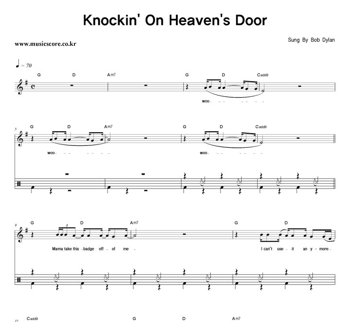 Bob Dylan Knockin' On Heaven's Door  巳 Ǻ