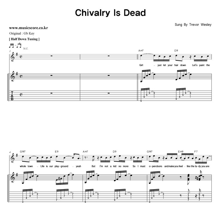 Trevor Wesley Chivalry Is Dead   GŰ Ÿ Ÿ Ǻ