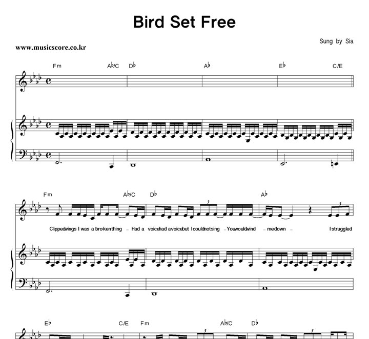 Sia Bird Set Free ǾƳ Ǻ