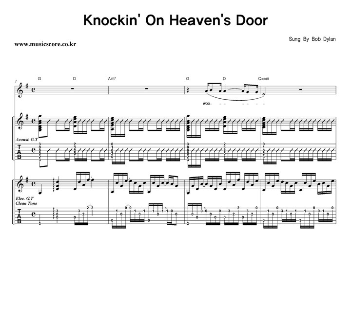 Bob Dylan Knockin' On Heaven's Door  Ÿ Ÿ Ǻ