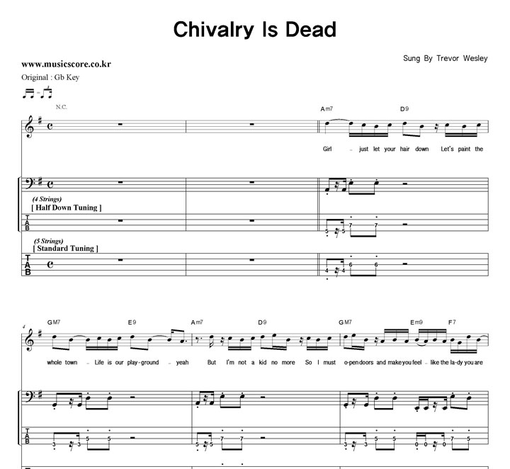 Trevor Wesley Chivalry Is Dead   GŰ ̽ Ÿ Ǻ