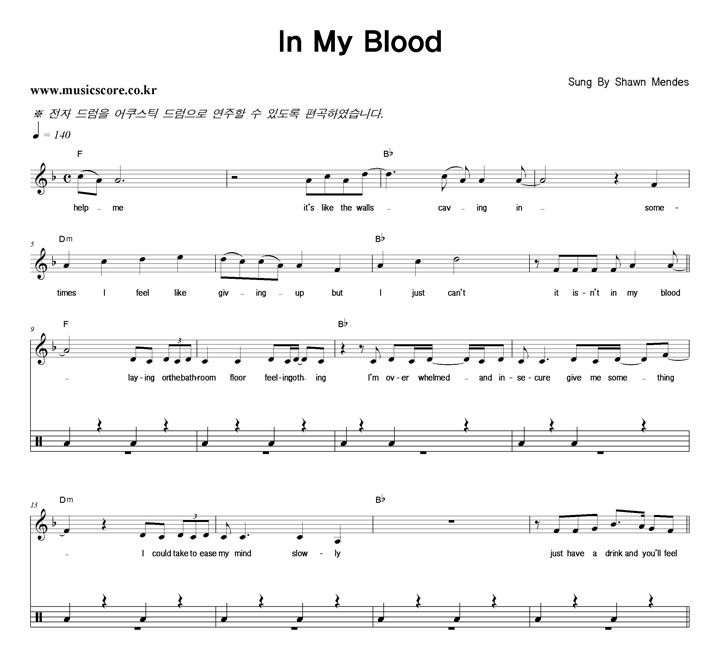 Shawn Mendes In My Blood  巳 Ǻ