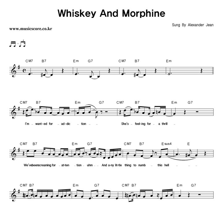 Alexander Jean Whiskey And Morphine Ǻ