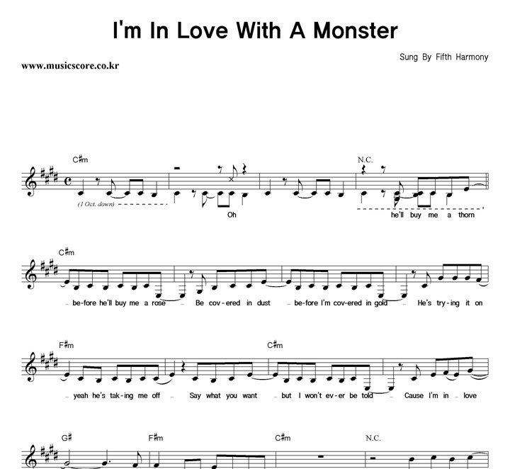 Fifth Harmony I'm In Love With A Monster Ǻ