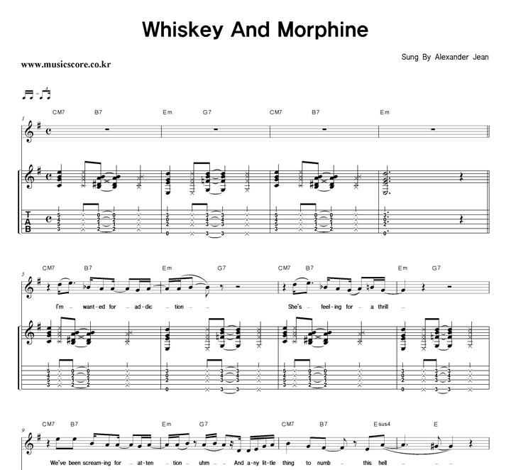 Alexander Jean Whiskey And Morphine Ÿ Ÿ Ǻ