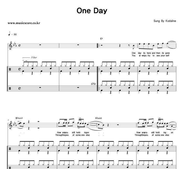 Kodaline One Day  巳 Ǻ