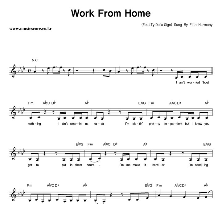 Fifth Harmony Work From Home Ǻ