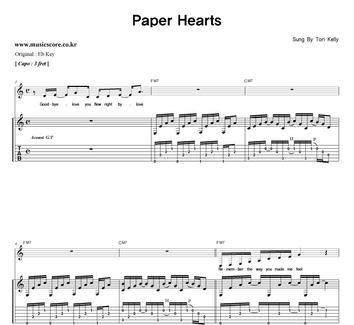 ToriKelly Paper Hearts  CŰ Ÿ Ÿ Ǻ