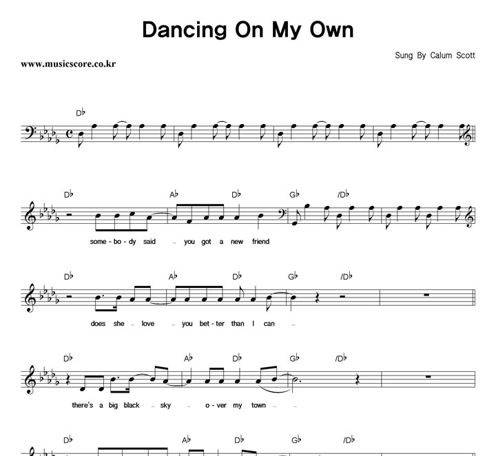 Calum Scott Dancing On My Own Ǻ