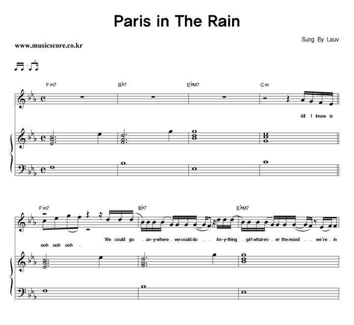 Lauv Paris In The Rain ǾƳ Ǻ