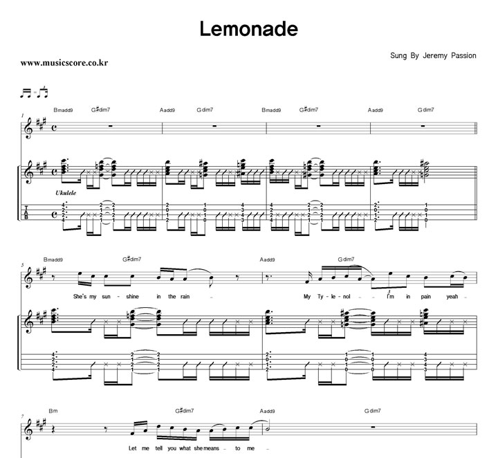 Jeremy Passion Lemonade Ÿ Ÿ Ǻ