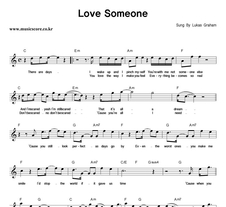 Lukas Graham Love Someone Ǻ