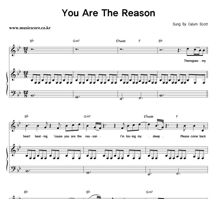 Calum Scott You Are The Reason ǾƳ Ǻ