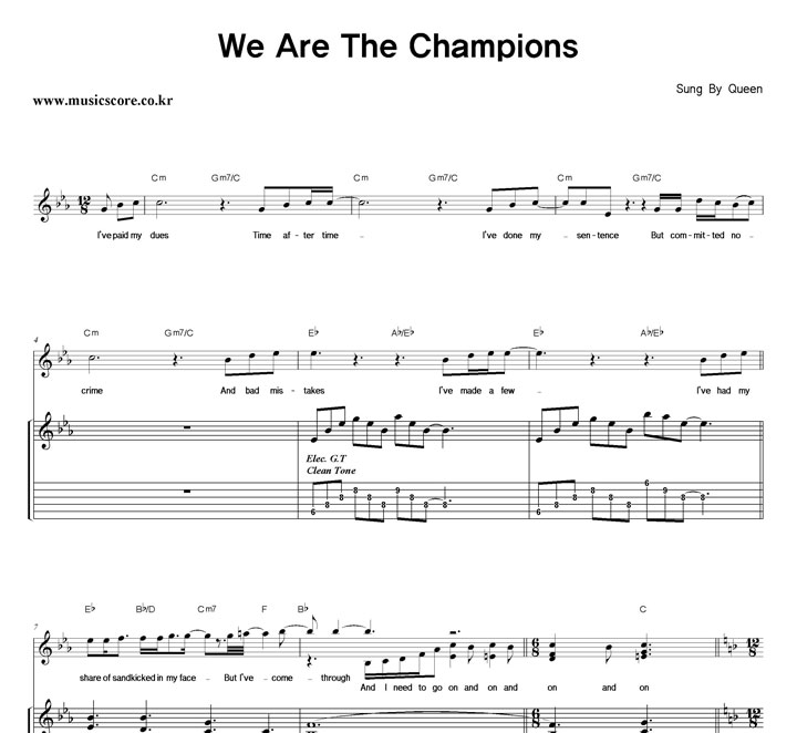 Queen We Are The Champions  Ÿ Ÿ Ǻ