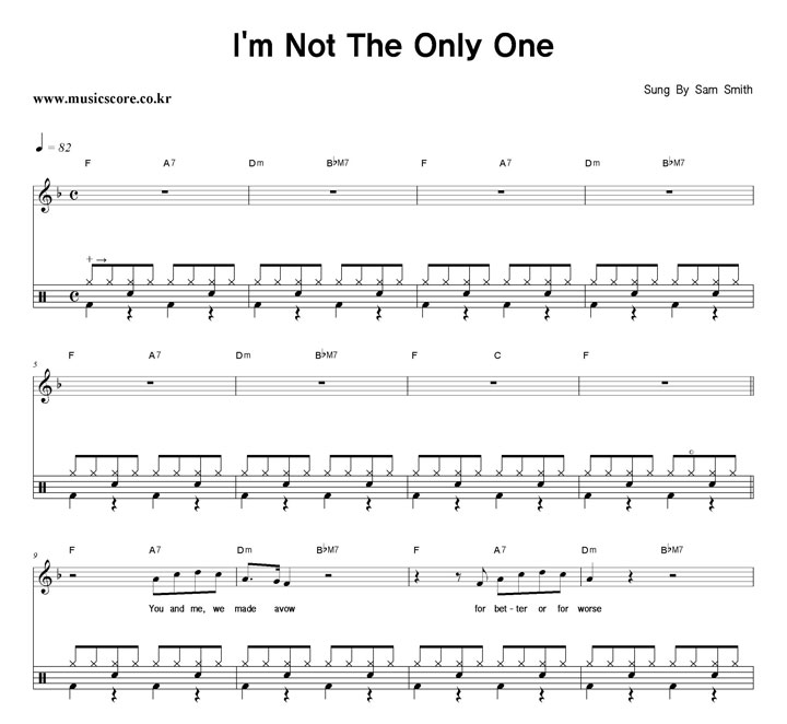 Sam Smith I'm Not The Only One  巳 Ǻ