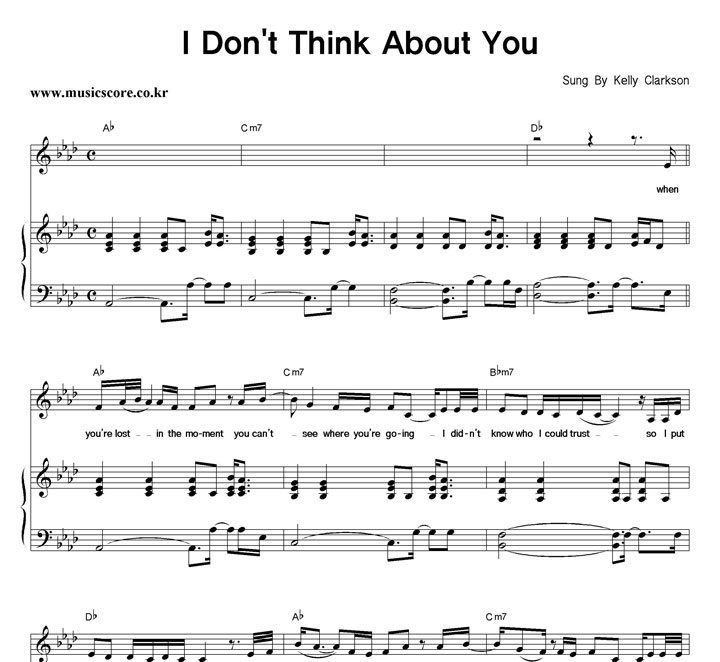 Kelly Clarkson I Don't Think About You ǾƳ Ǻ