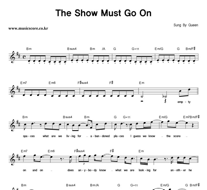 Queen The Show Must Go On Ǻ