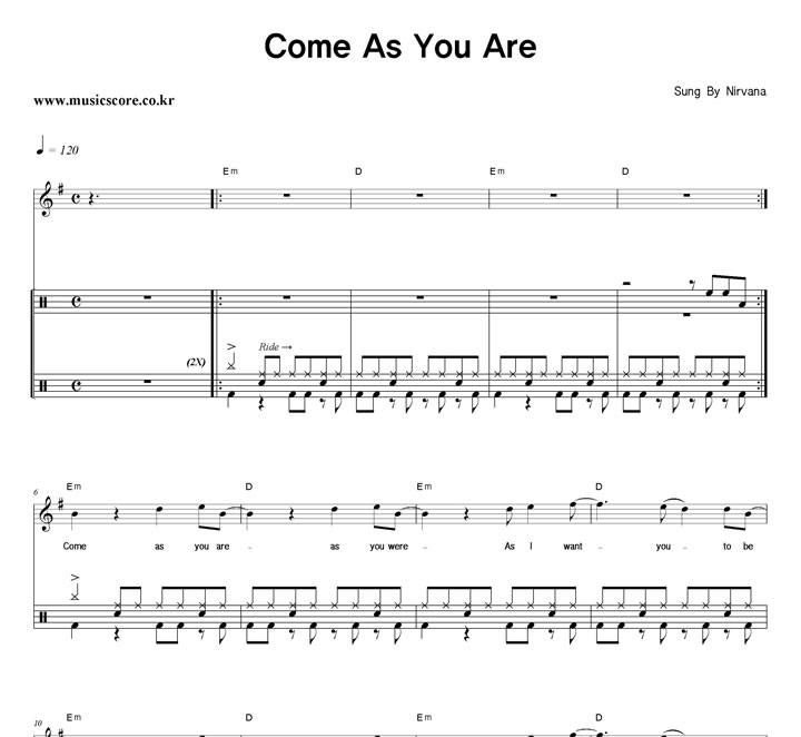 Nirvana Come As You Are  巳 Ǻ