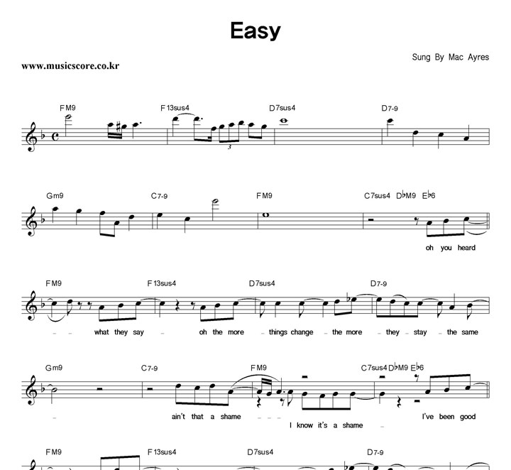 Mac Ayres Easy Ǻ