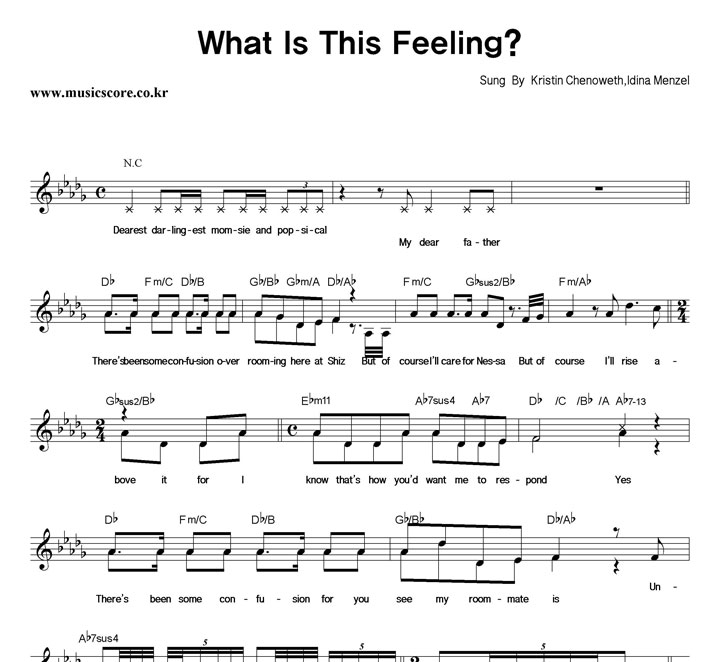 Kristin Chenoweth,Idina Menzel What Is This Feeling Ǻ