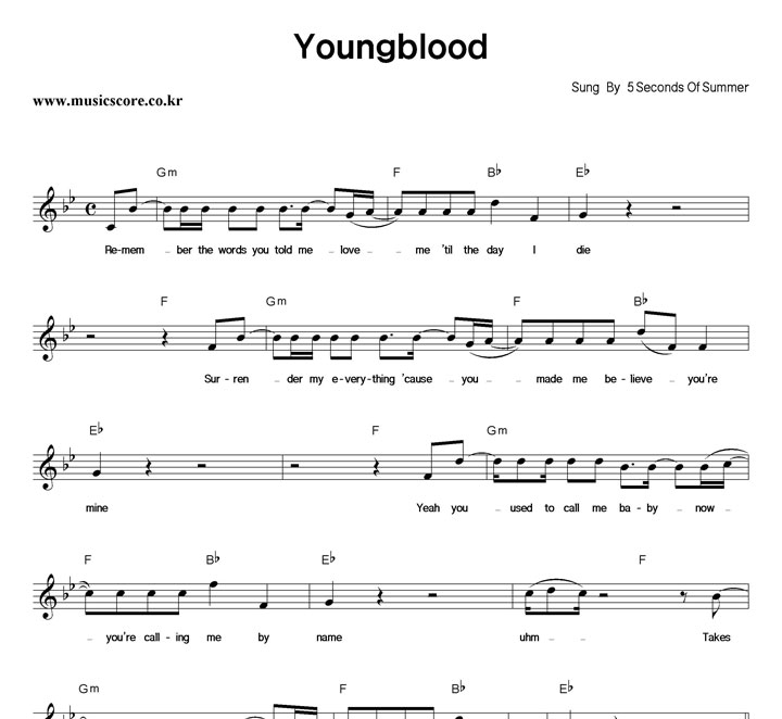 5 Seconds Of Summer Youngblood Ǻ