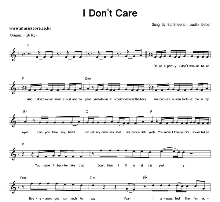 EdSheeran,JustinBieber I Don't Care  FŰ Ǻ