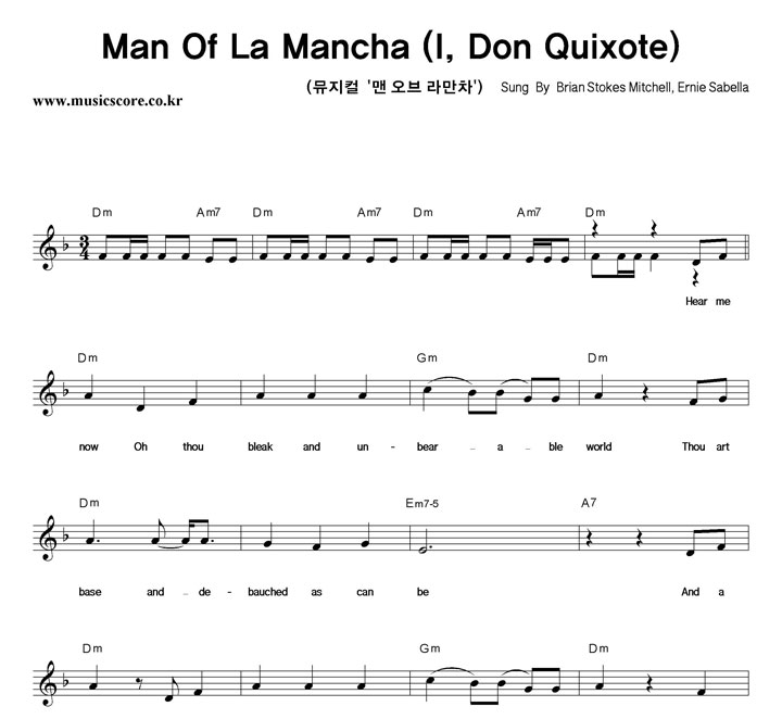 Brian Stokes Mitchell,Ernie Sabella Man Of La Mancha Ǻ