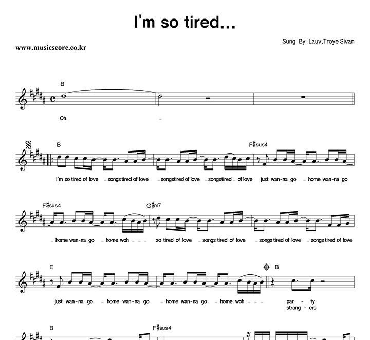 Lauv, Troye Sivan I'm So Tired... Ǻ