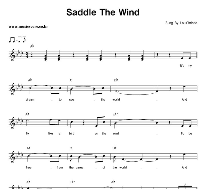 Lou Christie Saddle The Wind Ǻ