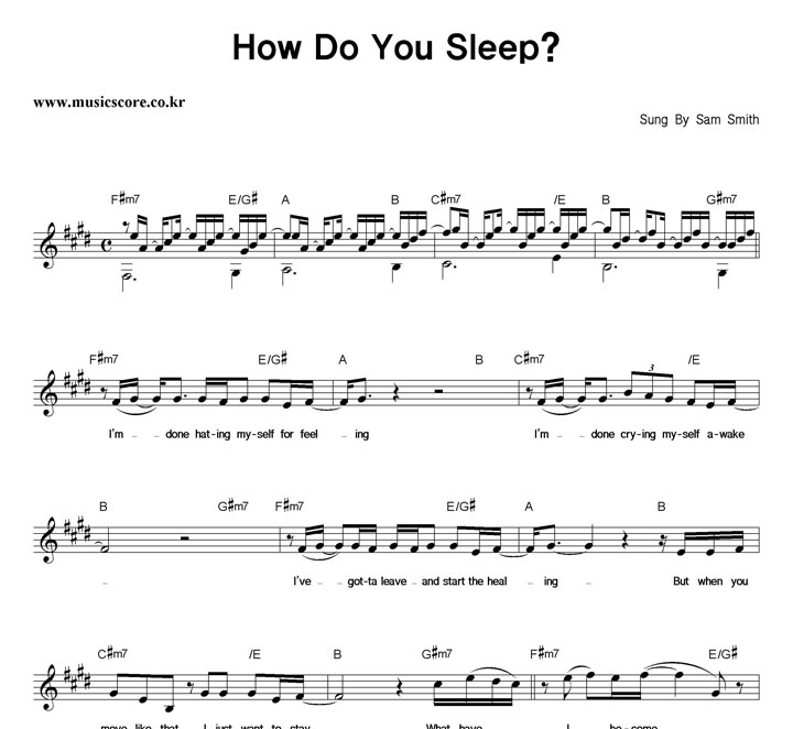 Sam Smith How Do You Sleep? Ǻ