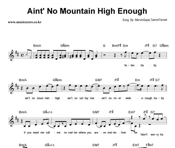 Marvin Gaye & Tammi Terrell Ain't No Mountain High Enough Ǻ