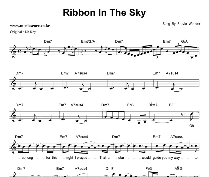 Stevie Wonder Ribbon In The Sky  CŰ Ǻ