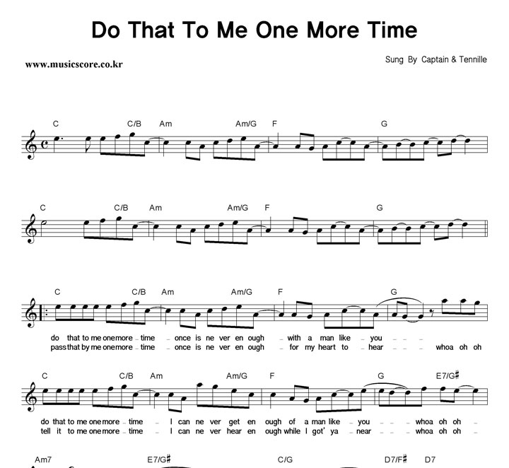 Captain & Tennille Do That To Me One More Time Ǻ