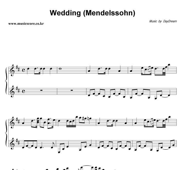 ̵帲 Wedding (Mendelssohn) ǾƳ Ǻ