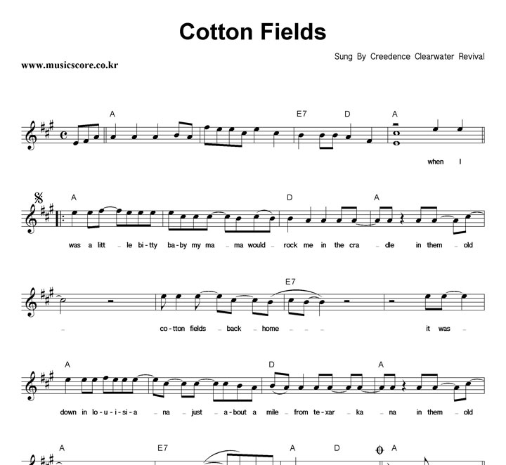 C.C.R Cotton Fields Ǻ