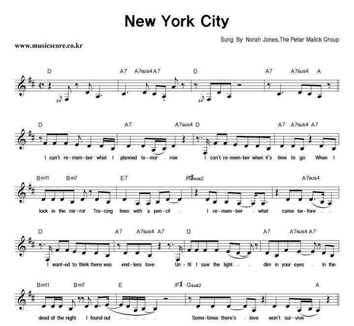 Norah Jones, The Peter Malick Group New York City Ǻ