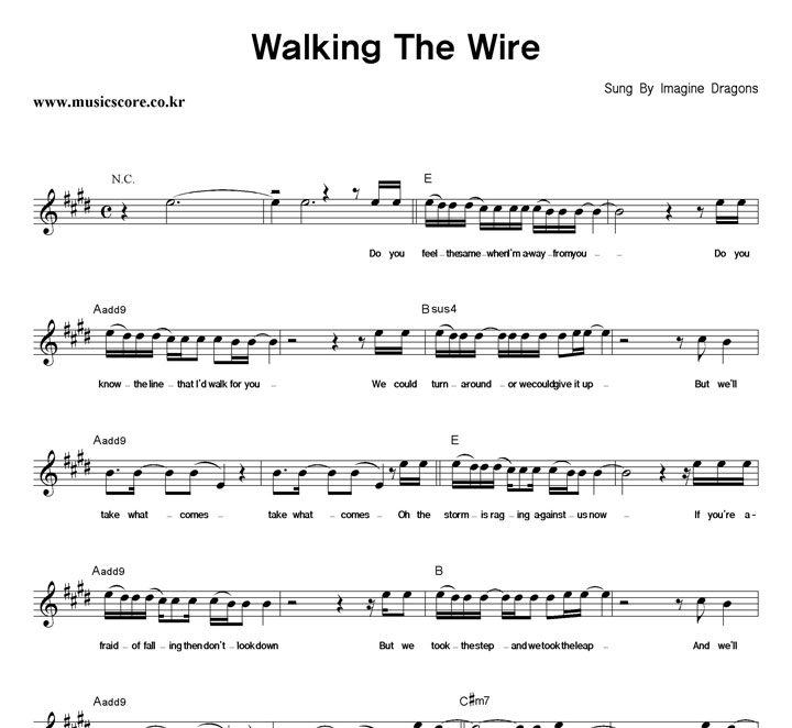 Imagine Dragons Walking The Wire Ǻ